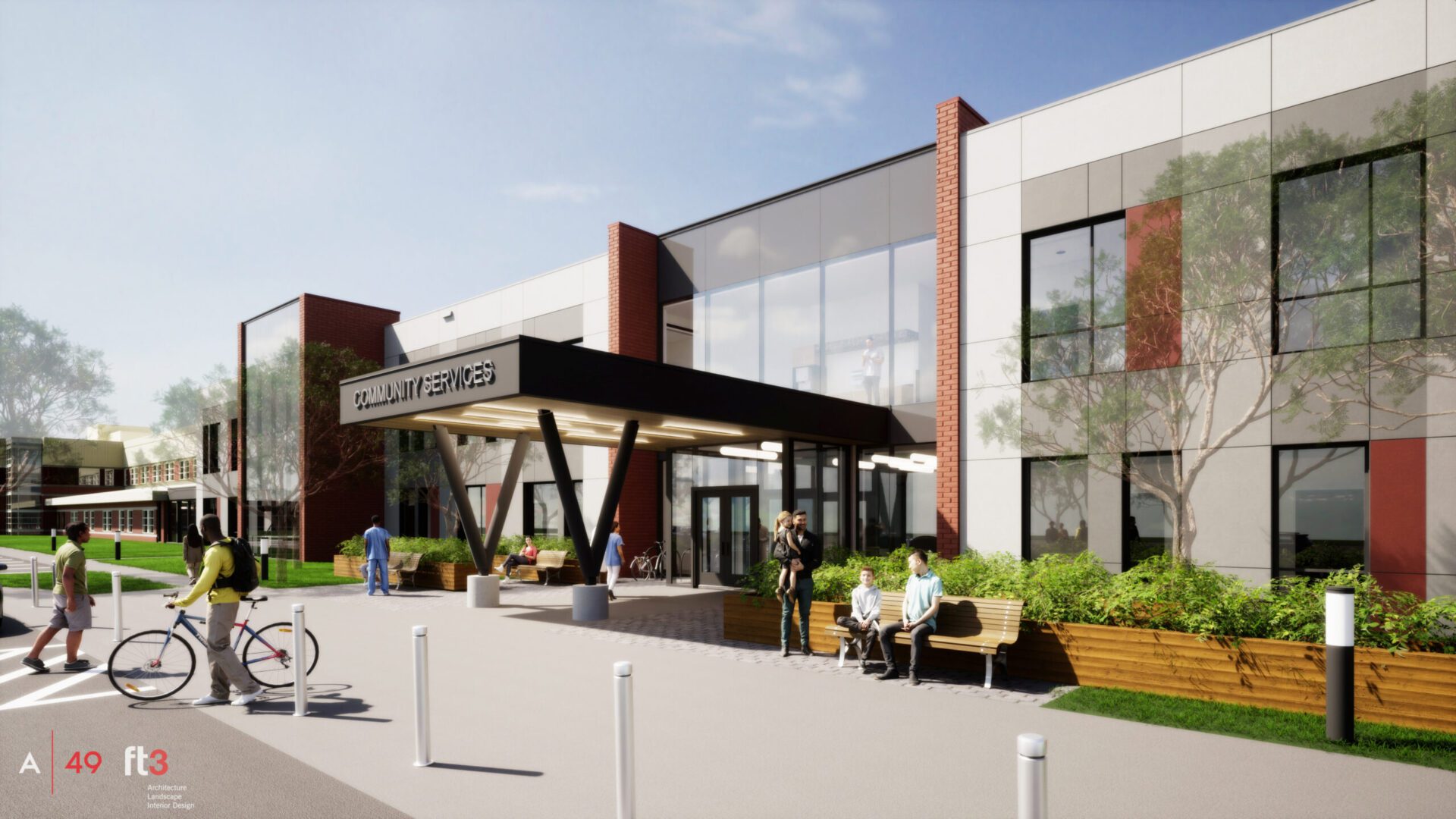 CSB - Front Entry Boundary Trails Health Centre Foundation exterior